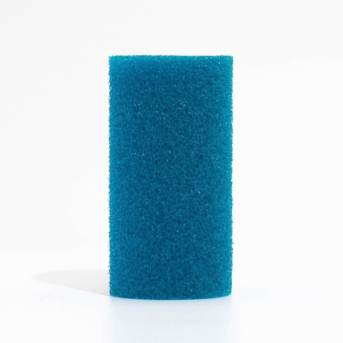 Губка круглая № 4, крупнопористая, 8 х 8 х 16 см, синяя Губка круглая № 4, крупнопористая, 8 х 8 х 16 см, синяя