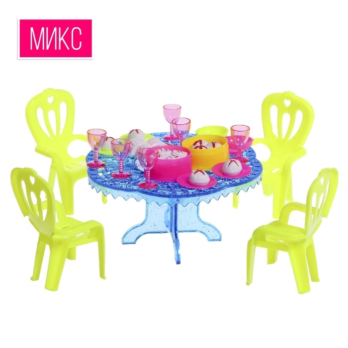 Набор мебели &laquo;Радость&raquo; с аксессуарами, МИКС