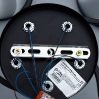 Люстра "Ариса" 5хЕ27 40Вт чёрный 56х56х22 см BayerLux