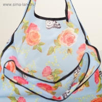 Сумка хозяйственная без застёжки, складная, цвет голубой