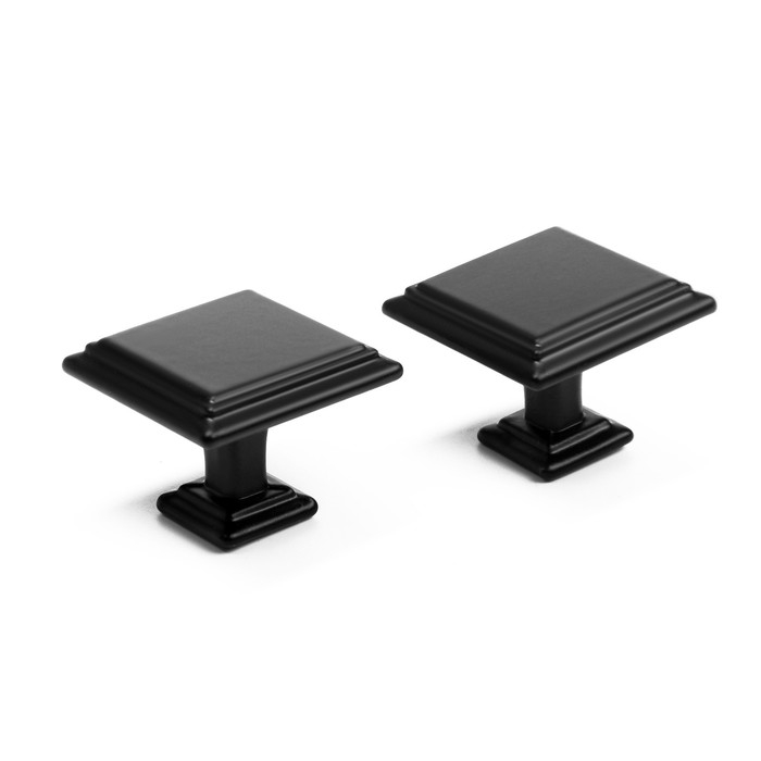 Ручка кнопка ТУНДРА РК119BL, черная Ручка кнопка ТУНДРА РК119BL, черная