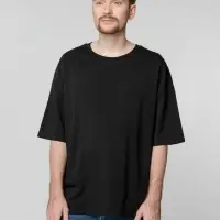 Футболка унисекс оверсайз Crosstown, черная, размер M