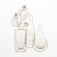 Декор настенный металл "Вазы с цветами" 52х4,5х69 см Декор настенный металл "Вазы с цветами" 52х4,5х69 см