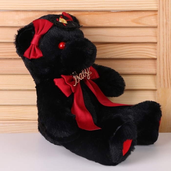 Мягкая игрушка &laquo;Медведь&raquo; с красным бантиком, 31 см