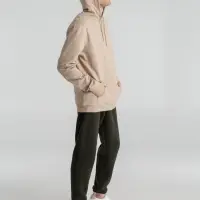 Толстовка с капюшоном унисекс Hoodie, бежевая, размер XS