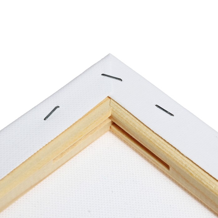 Холст на подрамнике 1,6х20х40 см, хлопок 100%, акриловый грунт, среднезернистый, 380г/м&sup2;