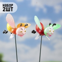 Штекер "Веселая пчелка" 40см, набор 2шт, МИКС Штекер "Веселая пчелка" 40см, набор 2шт, МИКС