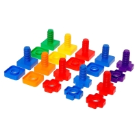 Конструктор «Болты и гайки», в контейнере, 10 болтов и гаек Конструктор «Болты и гайки», в контейнере, 10 болтов и гаек