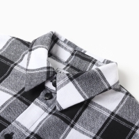 Рубашка для мальчика в клетку  KAFTAN, р. 34 (122-128 см)