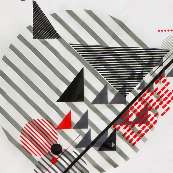 Штора для ванны Доляна &laquo;Малевич&raquo;, 180&times;180 см, EVA