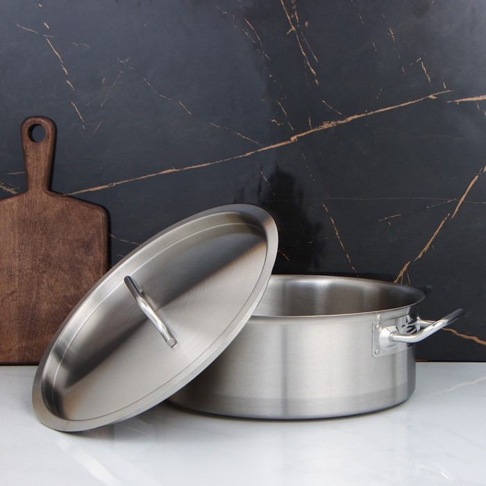 Котёл, 10 л, d=32 см, h=12 см, капсульное дно, индукция Котёл, 10 л, d=32 см, h=12 см, капсульное дно, индукция