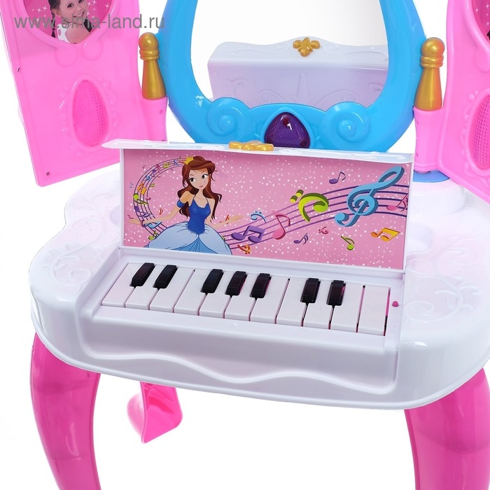 Столик с зеркалом &laquo;Милашка&raquo; с пианино и аксессуарами