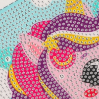 Алмазная мозаика для детей на раме с полным заполнением разнымии стразами &laquo;Единорожек&raquo;, 15 х 15 см