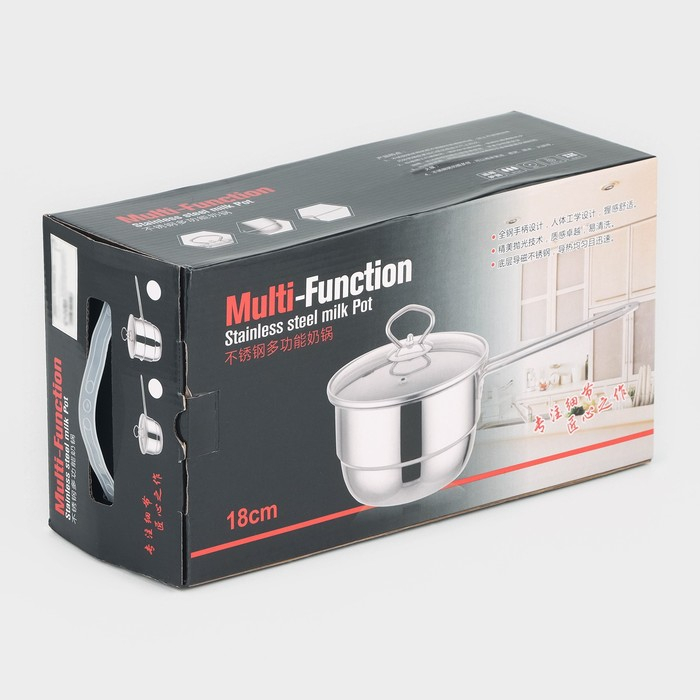 Пароварка-яйцеварка из нержавеющей стали «Вейлер», 18×22 см, стеклянная крышка, цвет хромированный Пароварка-яйцеварка из нержавеющей стали «Вейлер», 18×22 см, стеклянная крышка, цвет хромированный