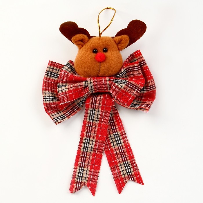 Мягкая игрушка на подвесе «Новый год», виды МИКС Мягкая игрушка на подвесе «Новый год», виды МИКС