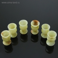 Набор рюмок &laquo;Грация&raquo;, 6 шт 3,5х6,5 см, оникс