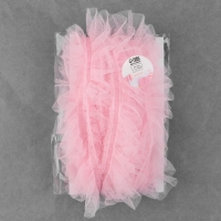 Рюш однослойный, 50 мм, 9 &plusmn; 0,5 м, цвет розовый