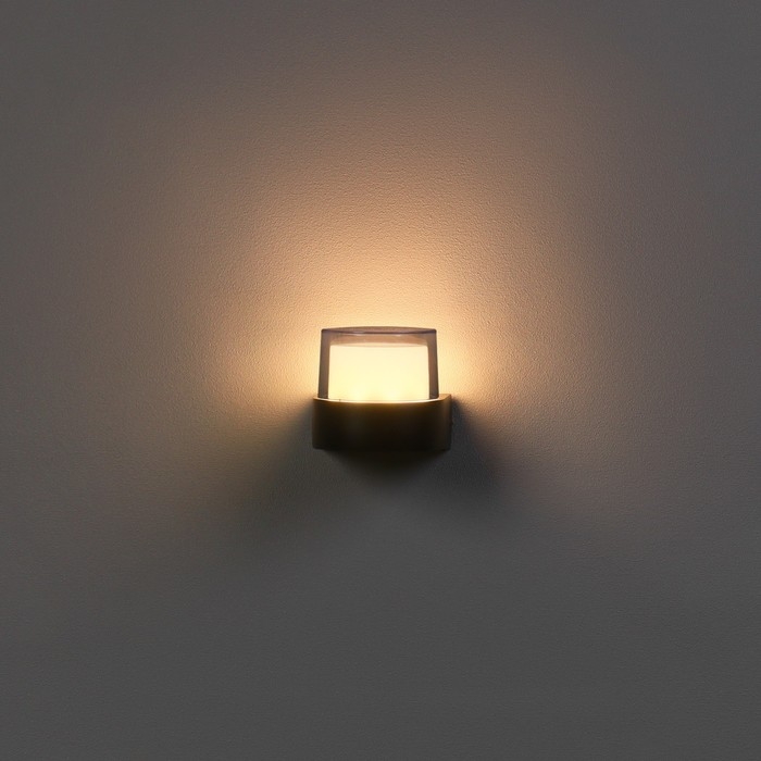 Светильник фасадный «Гранд», FSD-082, 5 Вт, 3000К, IP65, 220 В, металл, черный Светильник фасадный «Гранд», FSD-082, 5 Вт, 3000К, IP65, 220 В, металл, черный