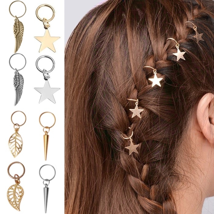 Пирсинг для волос «Клин», 4,1 × 1,3 см, 10 шт, цвет серебристый Пирсинг для волос «Клин», 4,1 × 1,3 см, 10 шт, цвет серебристый