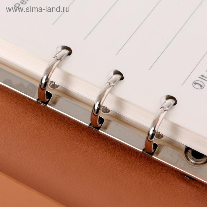 Органайзер на кольцах "Стиль" А5, 90 листов в линейку, на резинке, обложка ЛАЙТ, МИКС