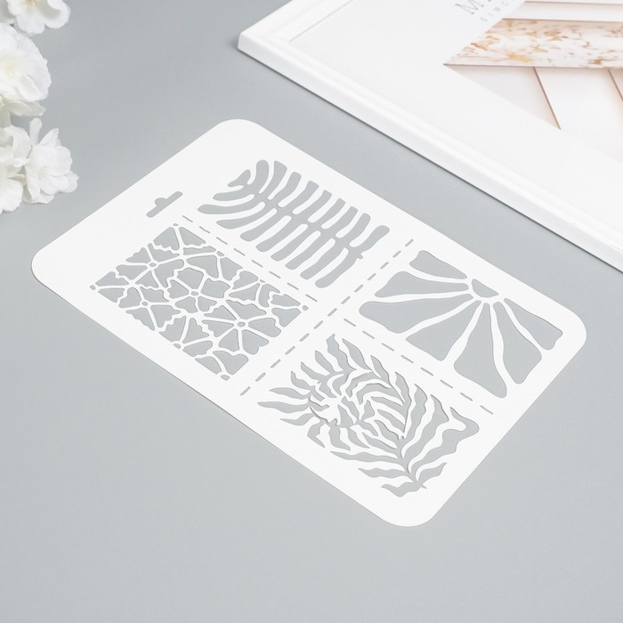 Набор пластиковых трафаретов "Плитка", 3 шт