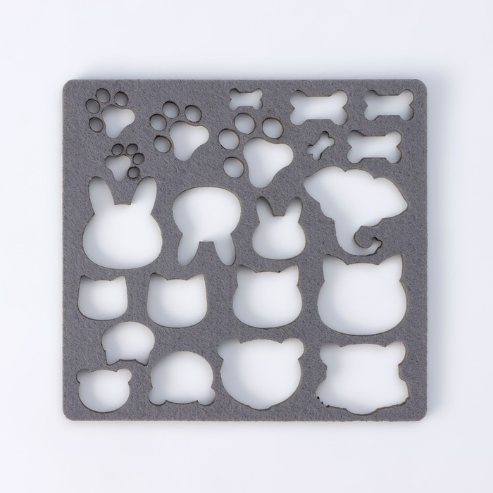 Валяние из шерсти. Набор трафаретов для валяния, 16 х 16 см, 7 шт