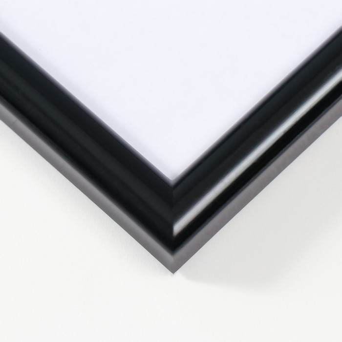 Фоторамка пластик 40х50см черный  (пластиковый экран)