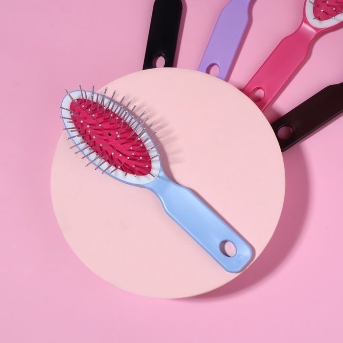 Расчёска массажная, 4 × 17 см, цвет МИКС Расчёска массажная, 4 × 17 см, цвет МИКС