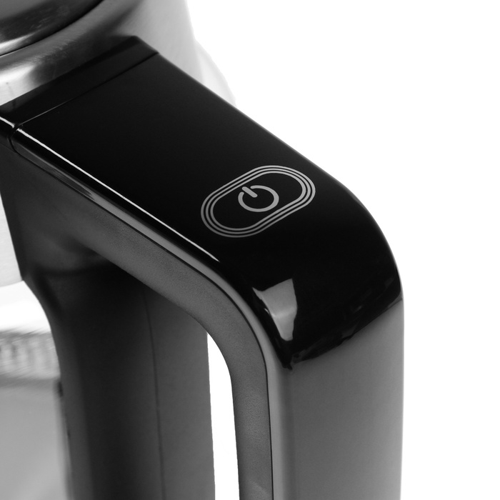 Чайник электрический ENERGY E-207Т, стекло, 1.7 л, 2200 Вт, серо-чёрный Чайник электрический ENERGY E-207Т, стекло, 1.7 л, 2200 Вт, серо-чёрный