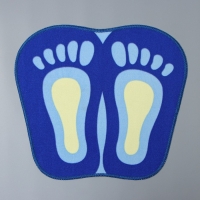 Коврик для дома Доляна &laquo;Следы&raquo;, 44&times;49 см, цвет МИКС