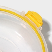 Контейнер для еды из жаропрочного стекла Доляна, круглый, 500 мл, 19&times;8 см