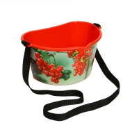 Ёмкость для сбора ягод, 3 л, «Красная смородина», красная Ёмкость для сбора ягод, 3 л, «Красная смородина», красная