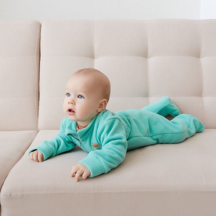 Комбинезон детский MINAKU цвет мятный, размер 68-74