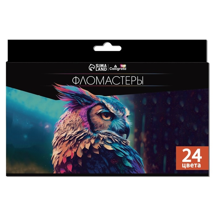 Фломастеры 24 цветов, TOP Calligrata, в картонной коробке Фломастеры 24 цветов, TOP Calligrata, в картонной коробке
