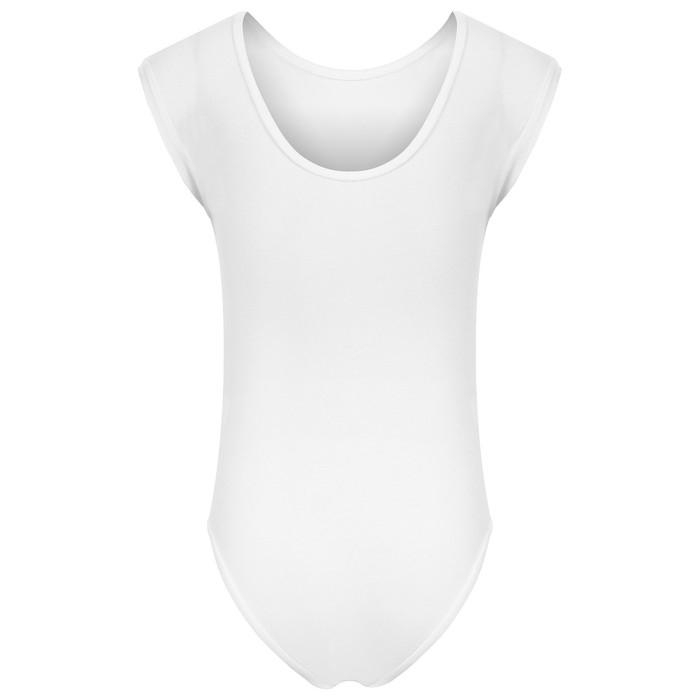Купальник для гимнастики и танцев Grace Dance, р. 40, цвет белый