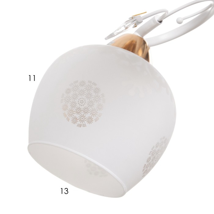 Люстра Люстра "Оливия" 3х60Вт Е27 Золото, белый 48х48х28см