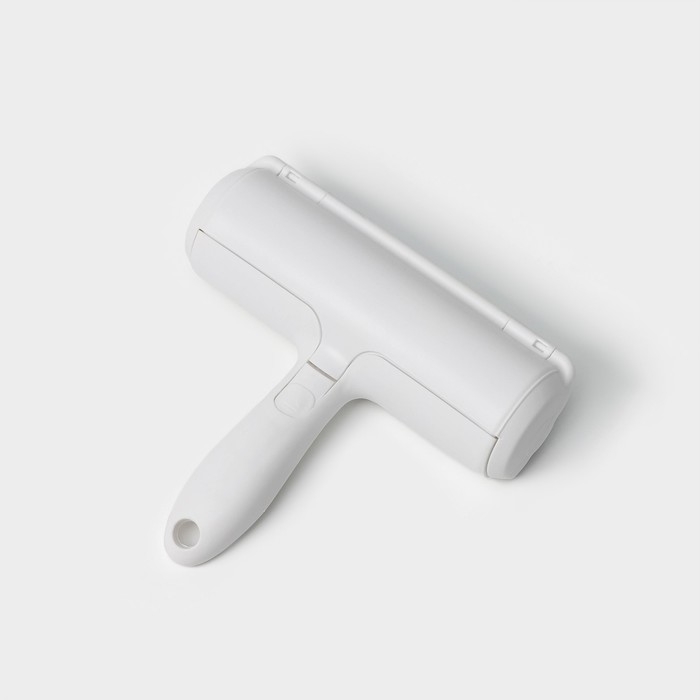 Щётка для удаления волос и шерсти Доляна, 19×18,5×5,5 см, цвет белый Щётка для удаления волос и шерсти Доляна, 19×18,5×5,5 см, цвет белый