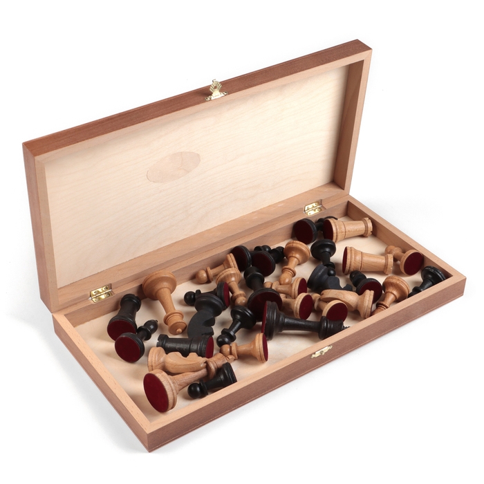 Шахматы деревянные Шахматы деревянные "Дебют", 37 х 37 см, король h-9 см, пешка h-4.4 см