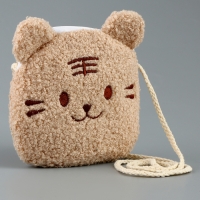 Мягкая сумка &laquo;Тигрёнок&raquo;. цвет бежевый