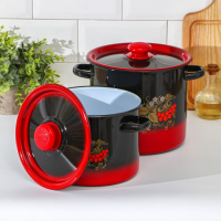 Набор кастрюль &laquo;Рябинка&raquo;, 2 предмета: 3,5 л, 5,5 л, индукция