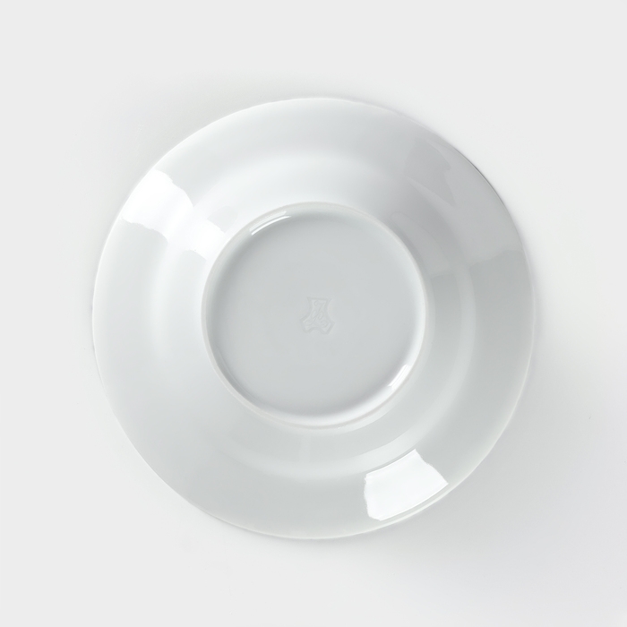 Тарелка фарфоровая глубокая &laquo;Беатриче&raquo;, 250 мл, d=20 см, цвет белый