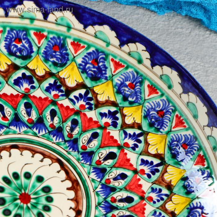 Ляган Риштанская Керамика Ляган Риштанская Керамика "Узоры", 28 см, МИКС