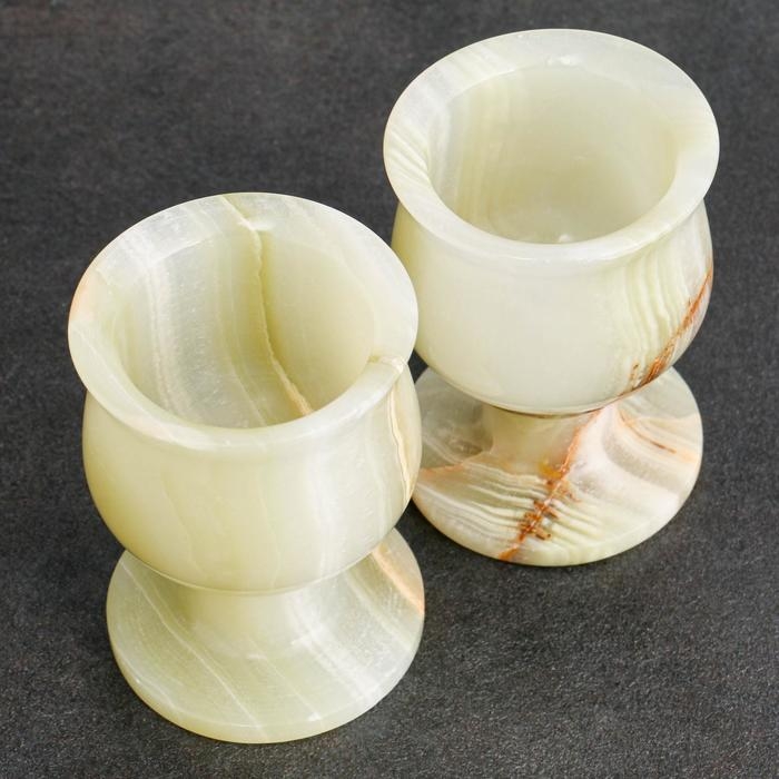 Набор рюмок &laquo;Грация&raquo;, 2 шт 5х7,5 см, оникс