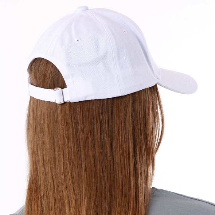 Кепка женская с кольцами, цвет белый, р-р 56 Кепка женская с кольцами, цвет белый, р-р 56