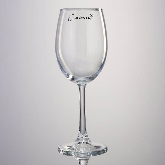 Бокал для вина &laquo;Счастье&raquo;, 360 мл