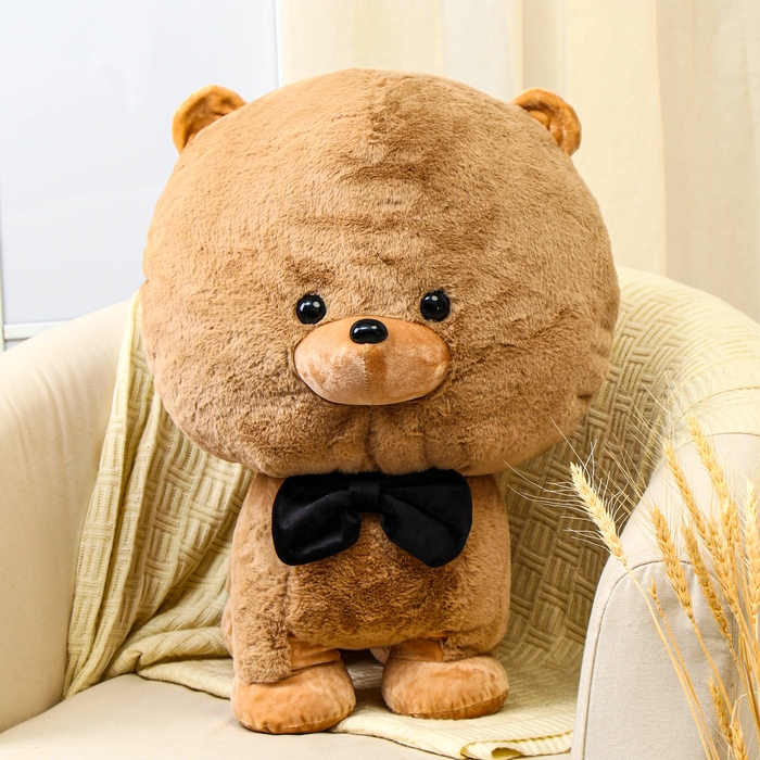 Мягкая игрушка «Собака» в бабочке, 60 см, цвет коричневый Мягкая игрушка «Собака» в бабочке, 60 см, цвет коричневый