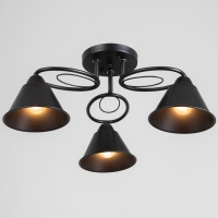 Люстра "Эдмас" 3хЕ27 40Вт черный 58х58х22 см BayerLux