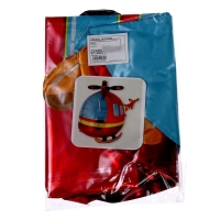 Шар фольгированный 32" &laquo;Большой вертолёт&raquo;, красный