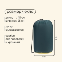 Спальный мешок maclay camping summer, одеяло, 2 слоя, левый, 185х90 см, +10/+25&deg;С