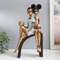 Сувенир полистоун подсвечник "Дети на горке, с кувшинами" бело-золотой 19,5х10х35 см Сувенир полистоун подсвечник "Дети на горке, с кувшинами" бело-золотой 19,5х10х35 см